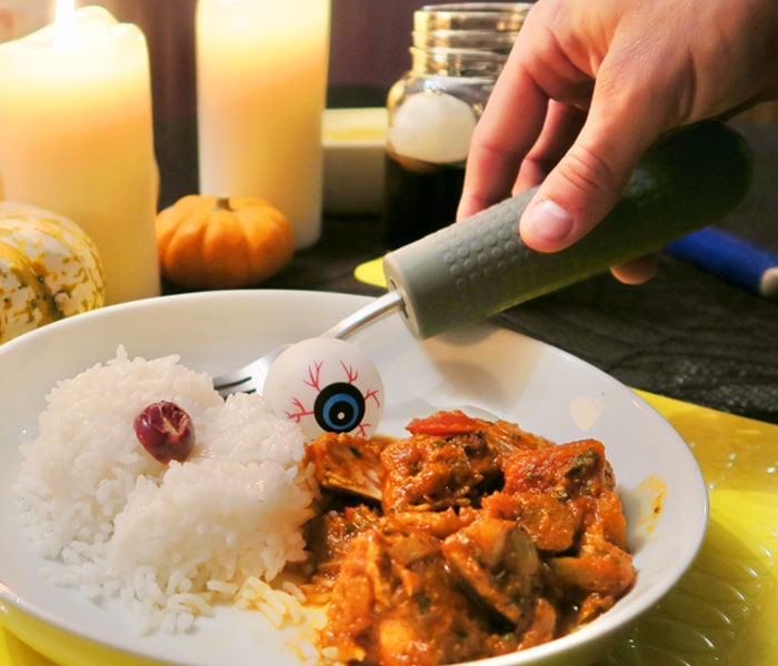 T-CG-Cutlery-Grips+TC-MAT-35-3-Yellow-Table-Mat-Plate-of-Food-Halloween-Autumn-3