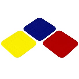 Tenura Anti-Slip Silicone Square Coaster Supplier (Pack of 4)