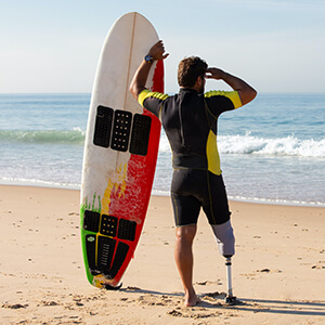 Disability Lockdown Advice - Amputee Disabled Person Surfing