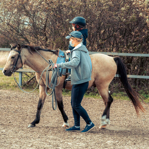 Person with special needs-disability horse riding inspired by Paralympians