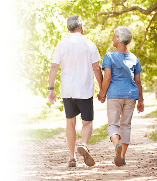 Senior Couple Walking as a part of their Activites of Daily Living-small