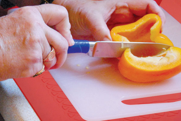 Tenura Table Mat under Chopping Board