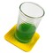 TC-9-3-Yellow-Square Coasters-With Glass-Studio