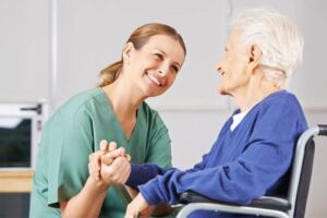 Occupational Therapist with Older Patient