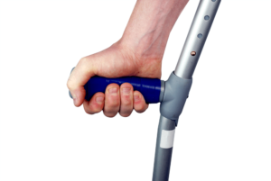 Tenura Grip Strips on Crutch