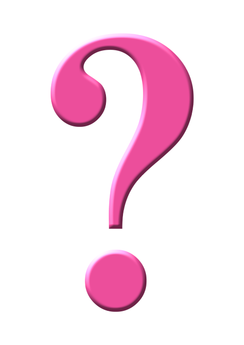 Pink Question Mark